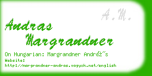 andras margrandner business card